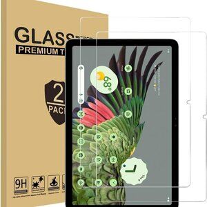 2 Pk-Premium Tempered Glass Screen Protectors for 2023 Google Pixel Tablet 11"